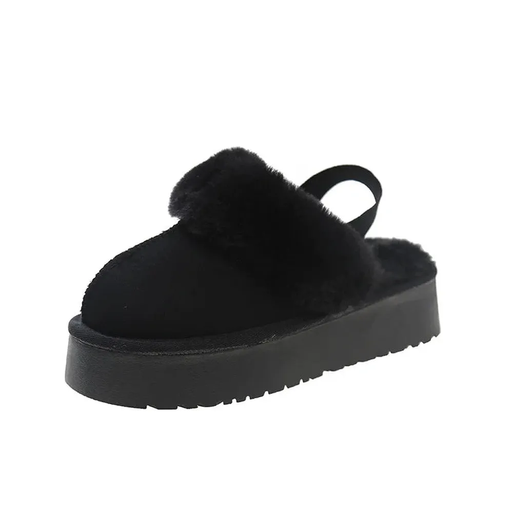 Merendy Yasahby Round Toe Slip-on Faux Fur slippers