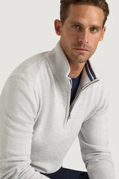 M.J. Bale - Perry Half Zip Sweater - Grey