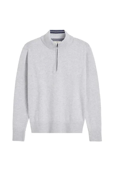 M.J. Bale - Perry Half Zip Sweater - Grey