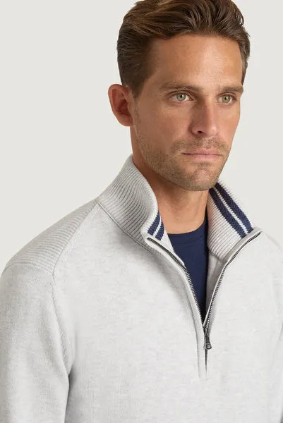 M.J. Bale - Perry Half Zip Sweater - Grey