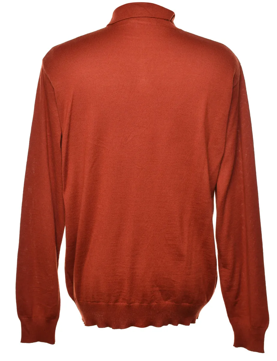 Murano Patterned Brown Jumper - L