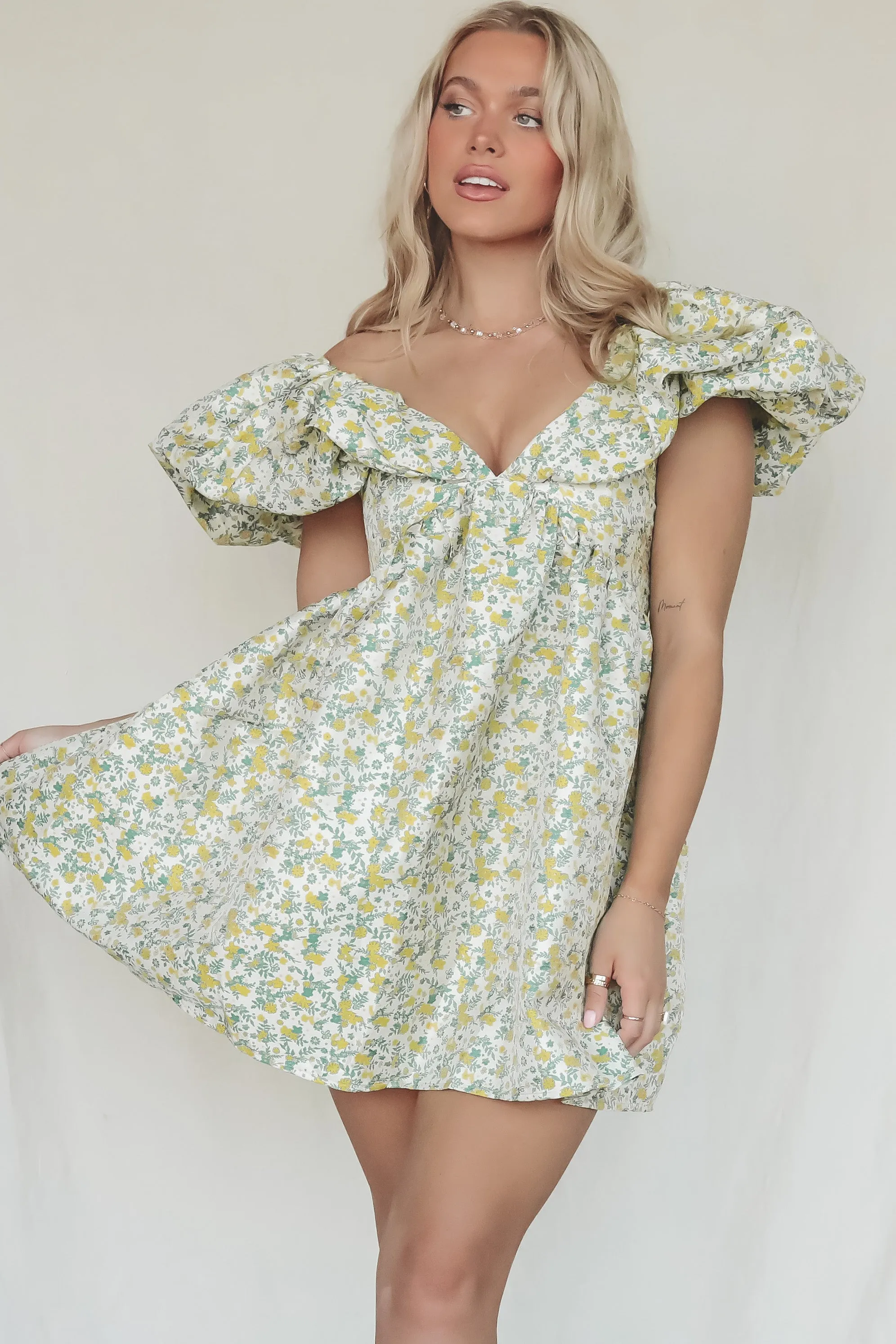 My Party My Rules Puff Sleeve Mini Dress