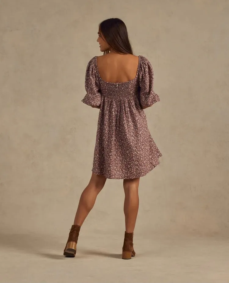 Naomi Dress - Plum Floral