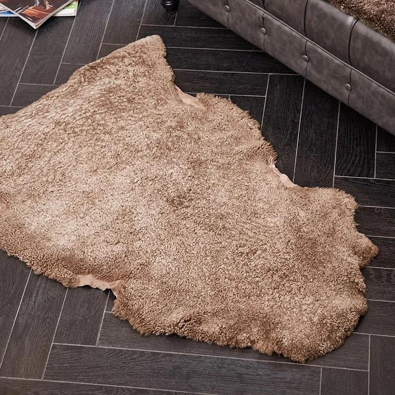 Natural Australia sheepskin floor rug