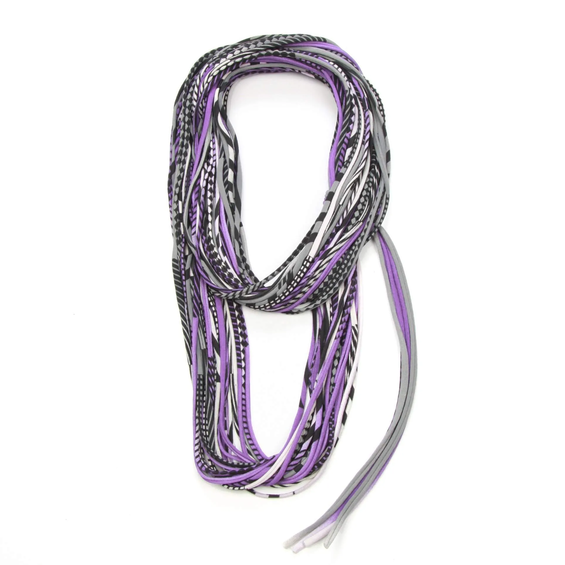 Necklush Infinity Scarf / Grey & Purple / Unisex