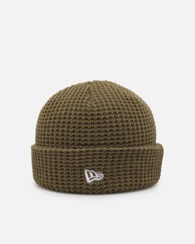 New Era Branded Beanie Olive Green