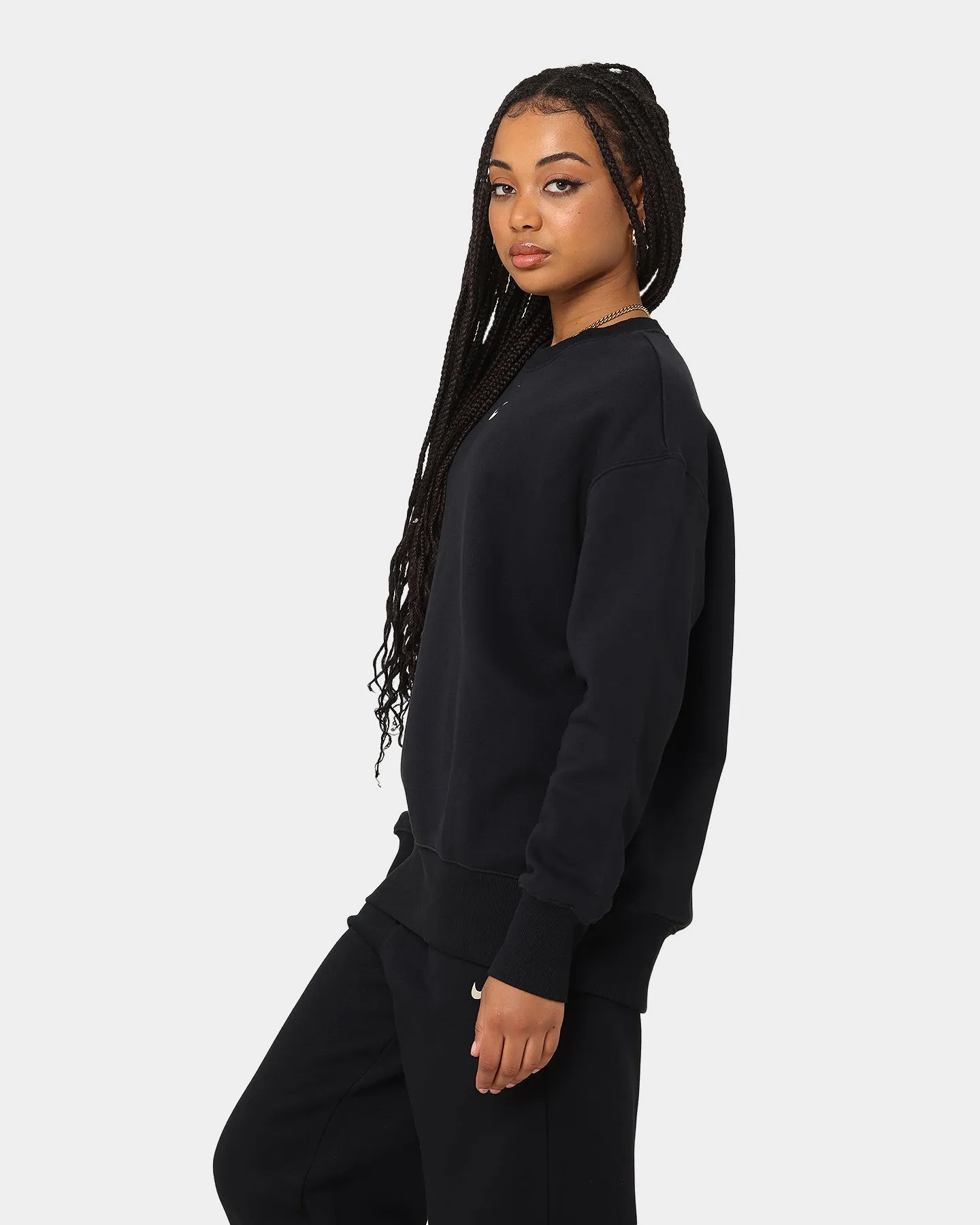 Nike Women's Nike Sportswear Style Fleece Oversized Crewneck Black/Sail