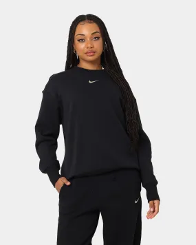 Nike Women's Nike Sportswear Style Fleece Oversized Crewneck Black/Sail