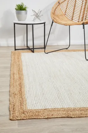 Noosa 333 Rug (White, Natural) by Rug Culture