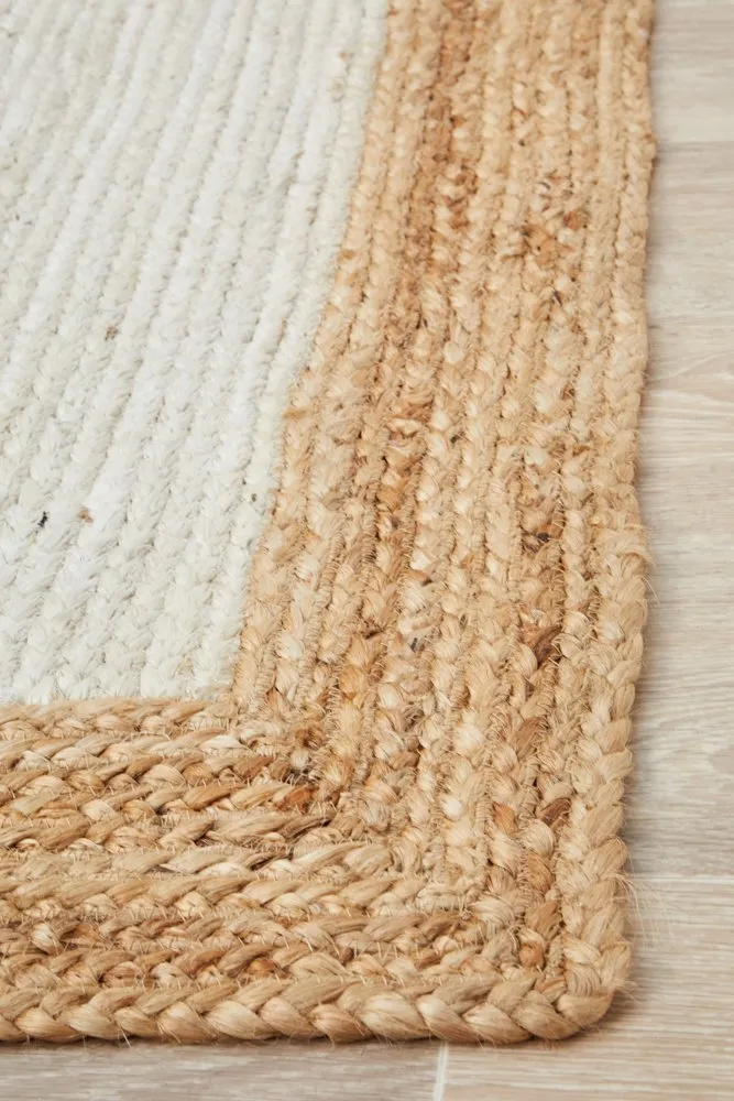 Noosa 333 Rug (White, Natural) by Rug Culture