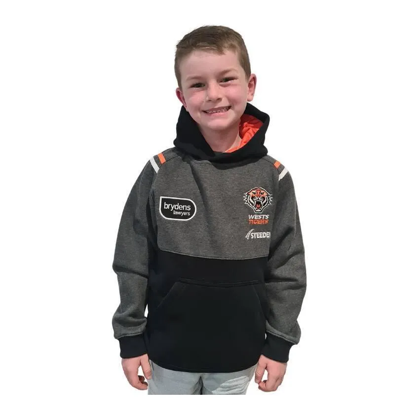 NRL 2023 Replica Hoodie - West Tigers - YOUTH -  Hoody Jumper - STEEDEN