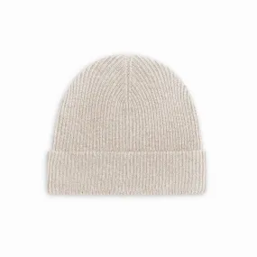 Oat Cashmere Wool Beanie