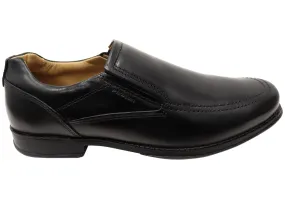 Pegada Ian Mens Comfortable Brazilian Leather Slip On Dress Shoes