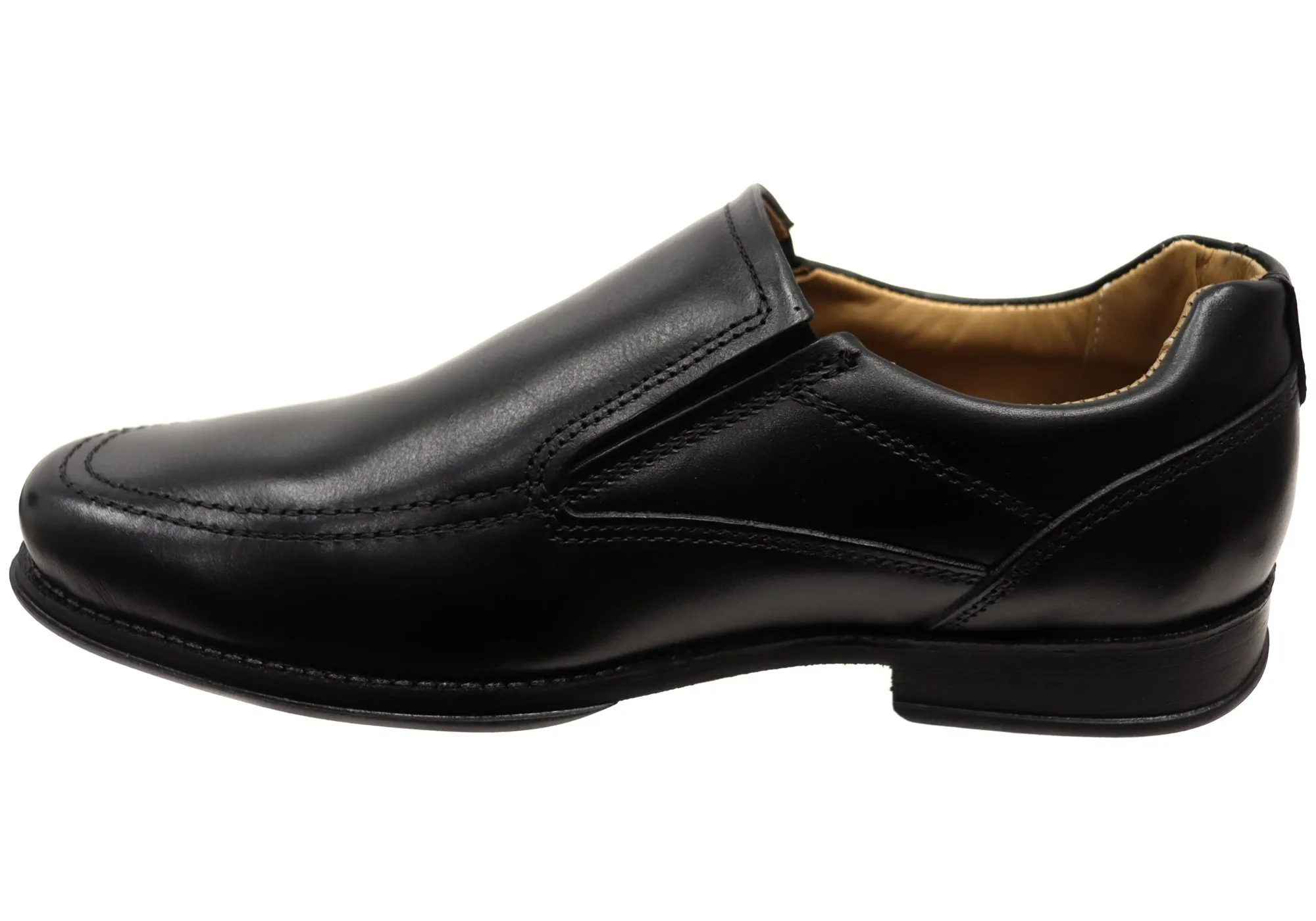 Pegada Ian Mens Comfortable Brazilian Leather Slip On Dress Shoes