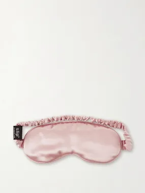 Pink silk eye mask