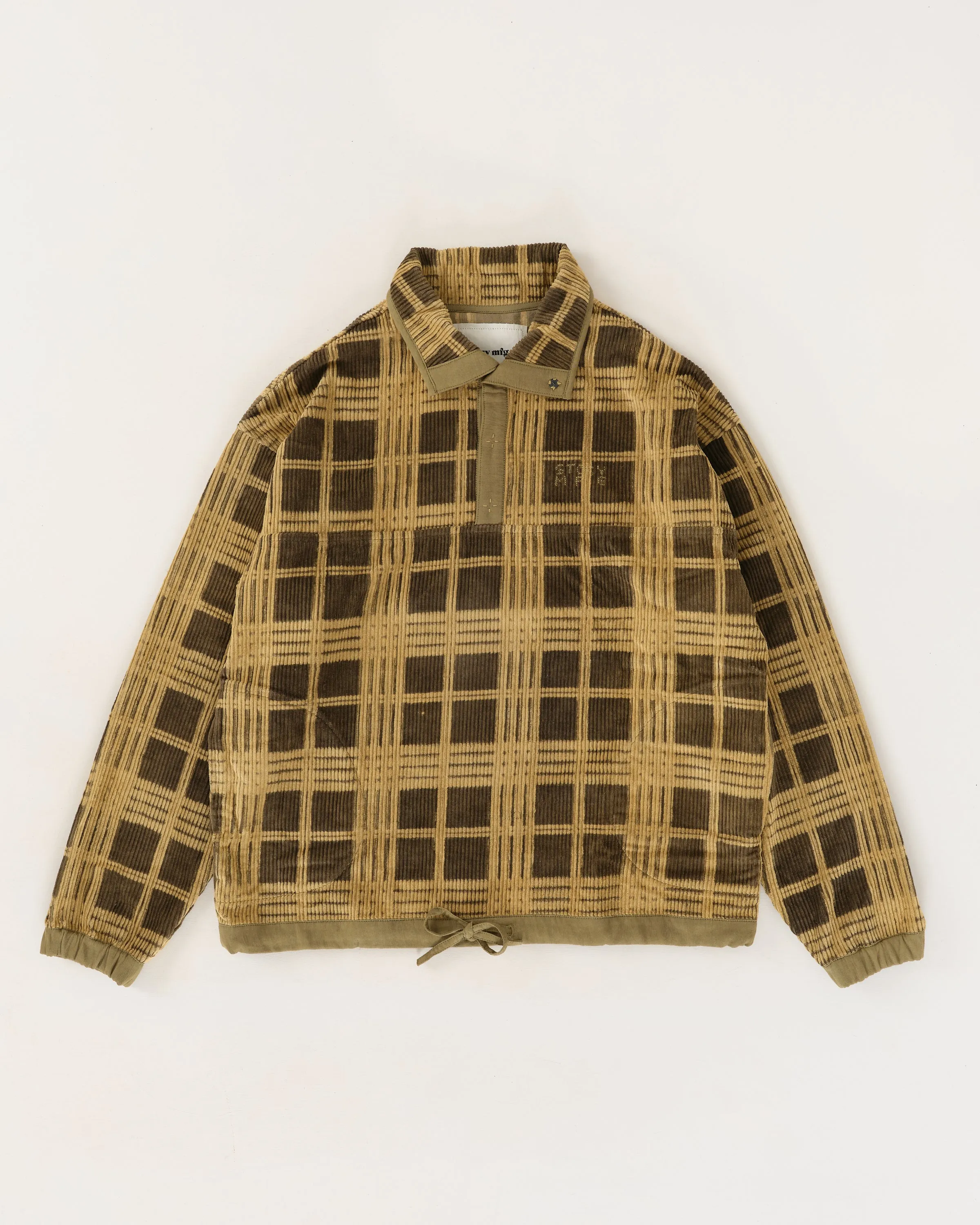 Polite Pullover - Olive Resist Check