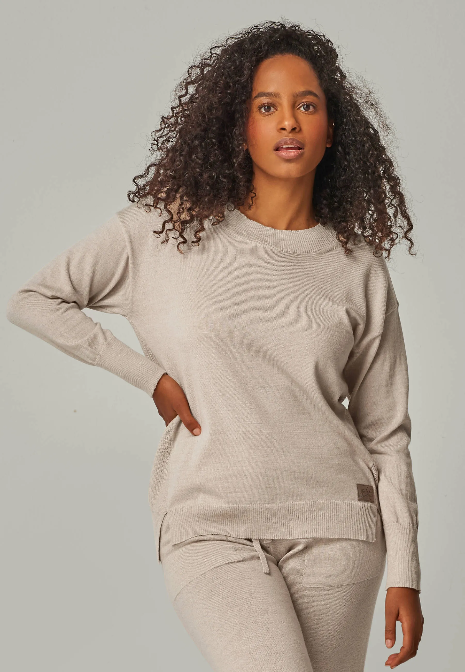 PULLOVER BELLA - Feinstrick Rundhals Pullover