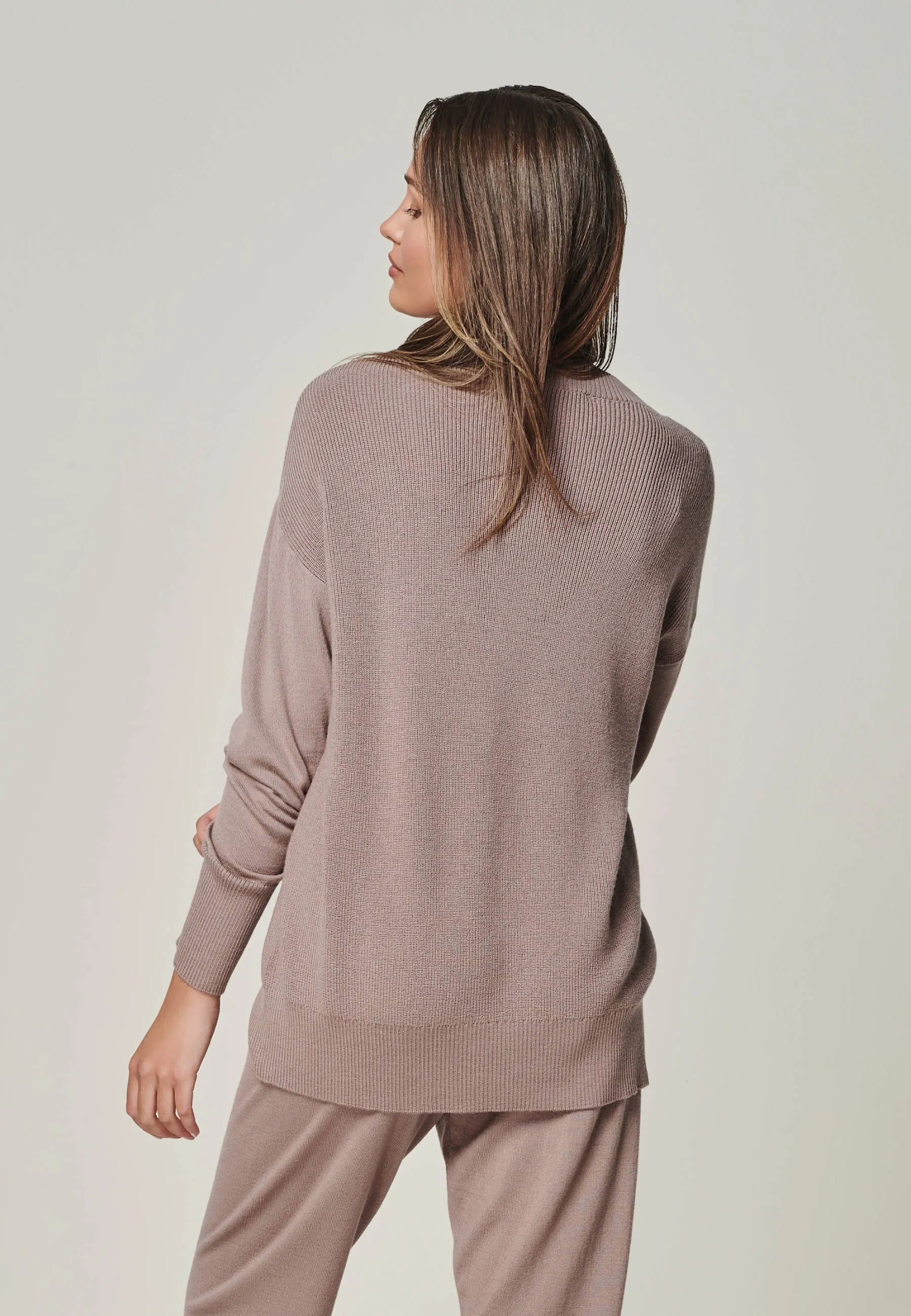 PULLOVER BELLA - Feinstrick Rundhals Pullover