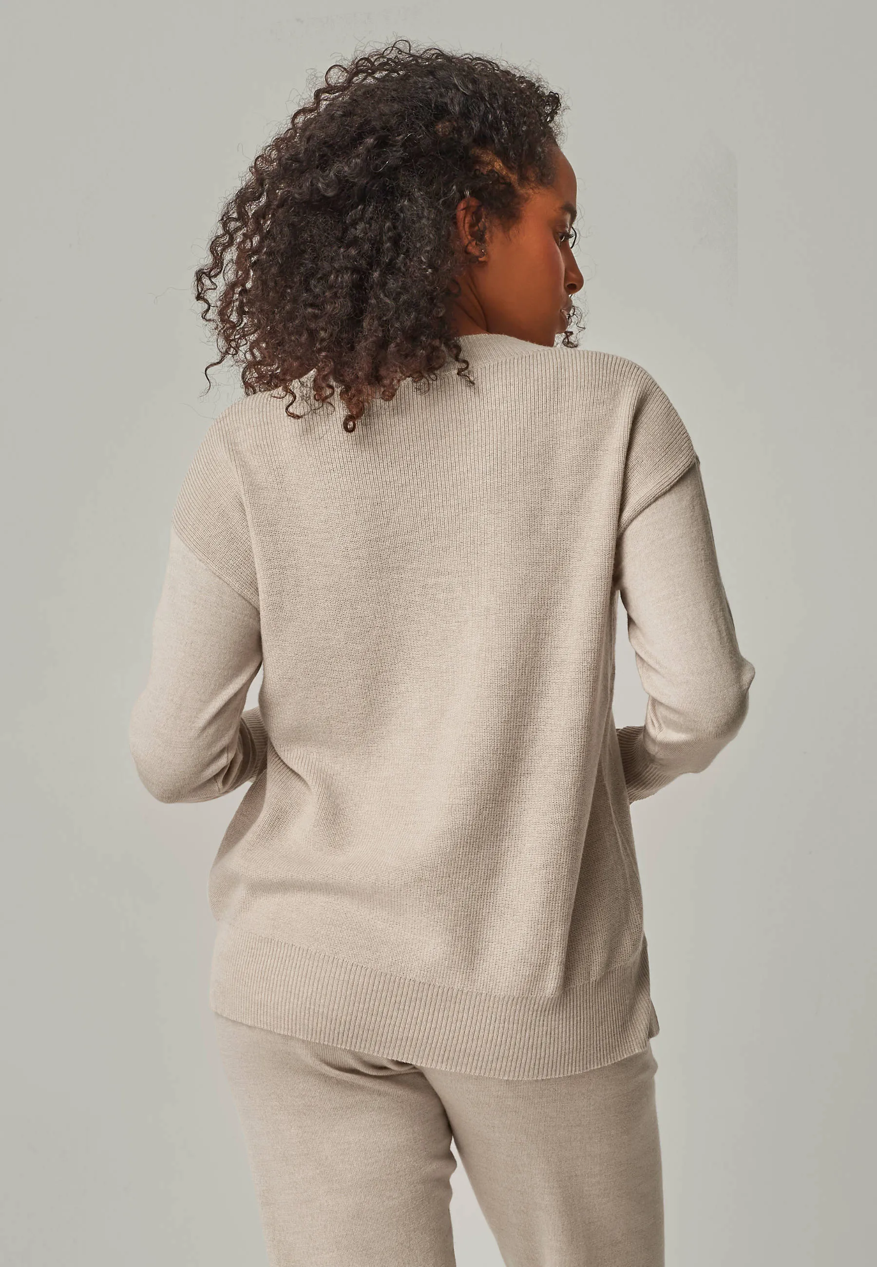 PULLOVER BELLA - Feinstrick Rundhals Pullover