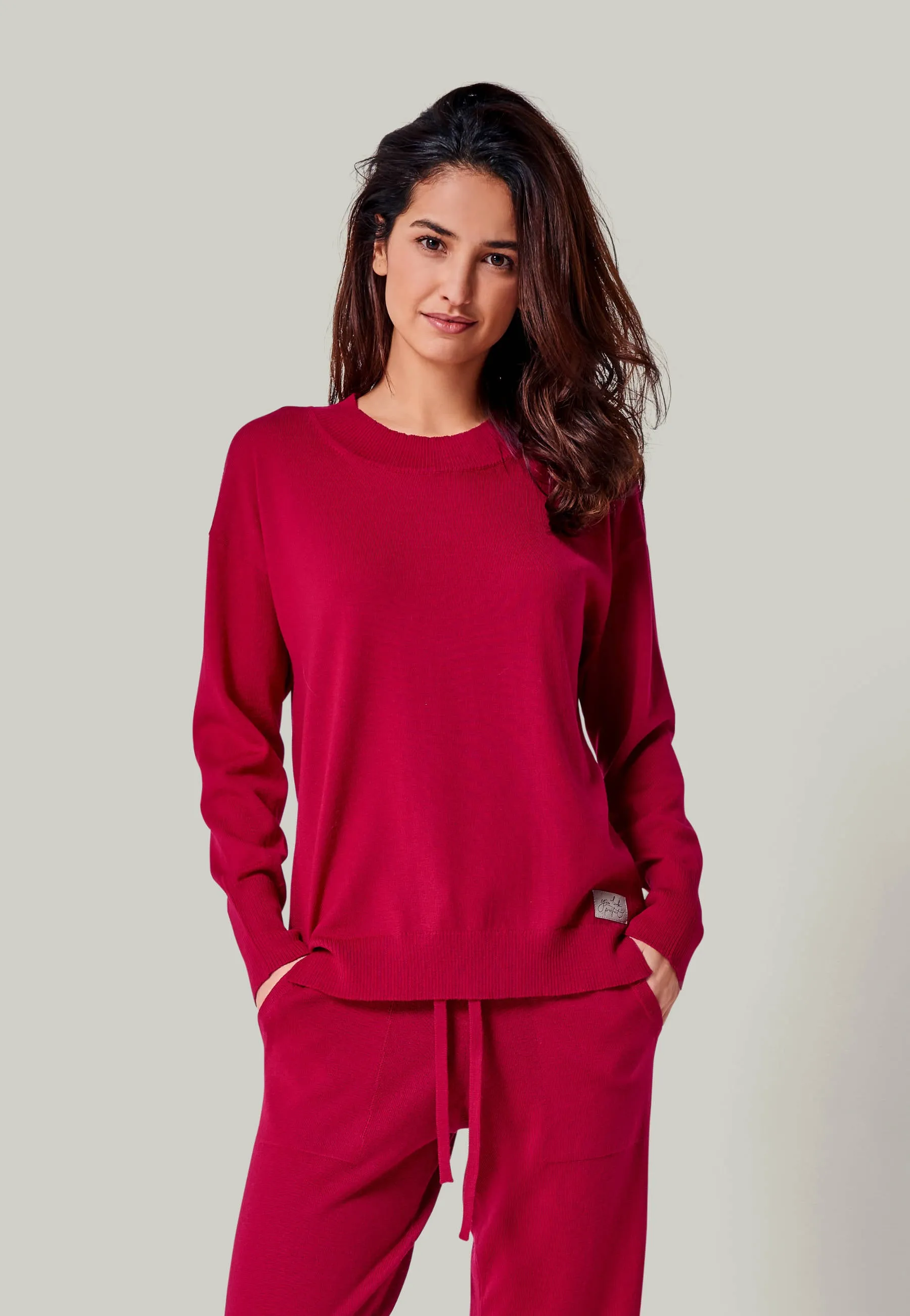 PULLOVER BELLA - Feinstrick Rundhals Pullover