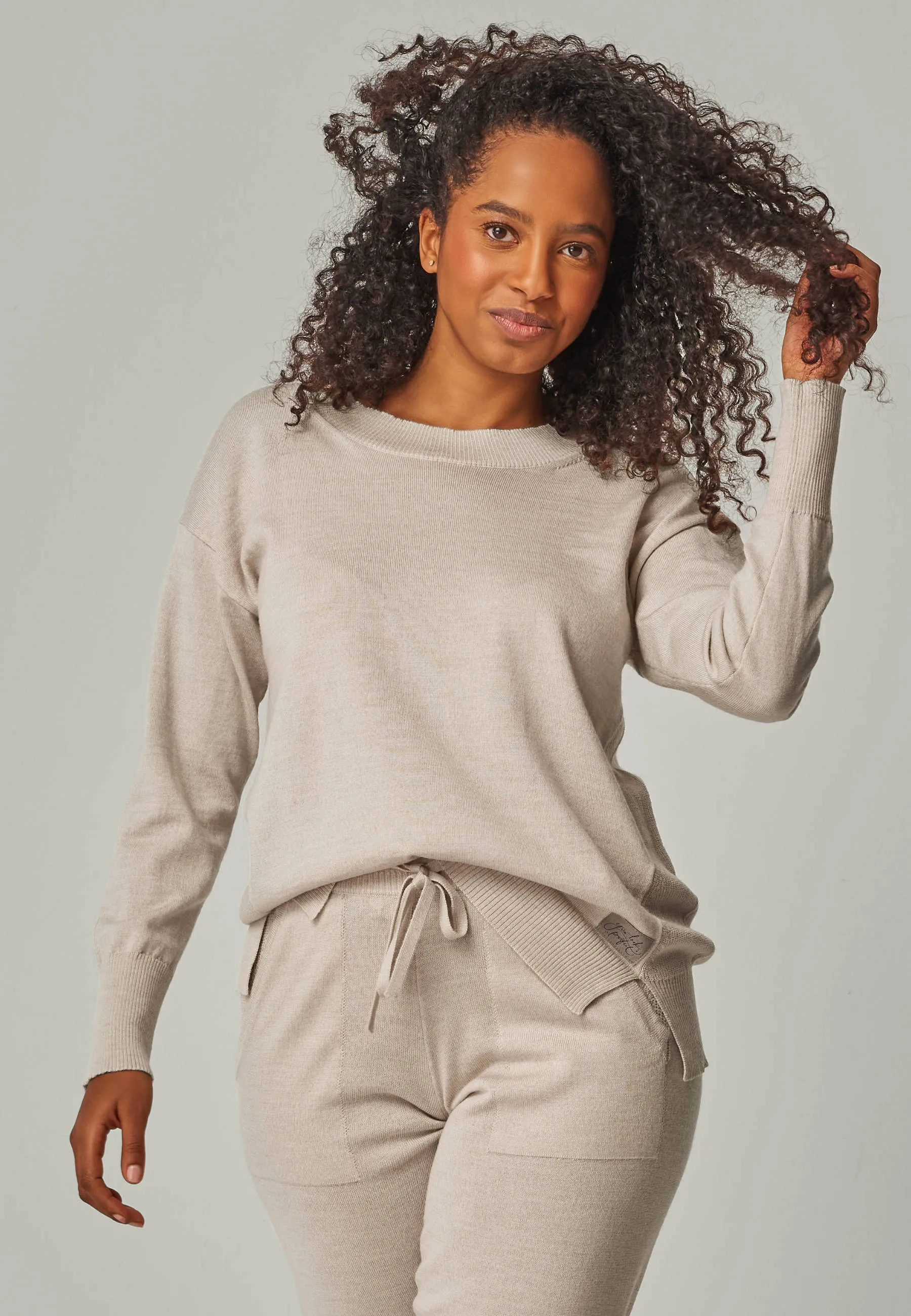 PULLOVER BELLA - Feinstrick Rundhals Pullover