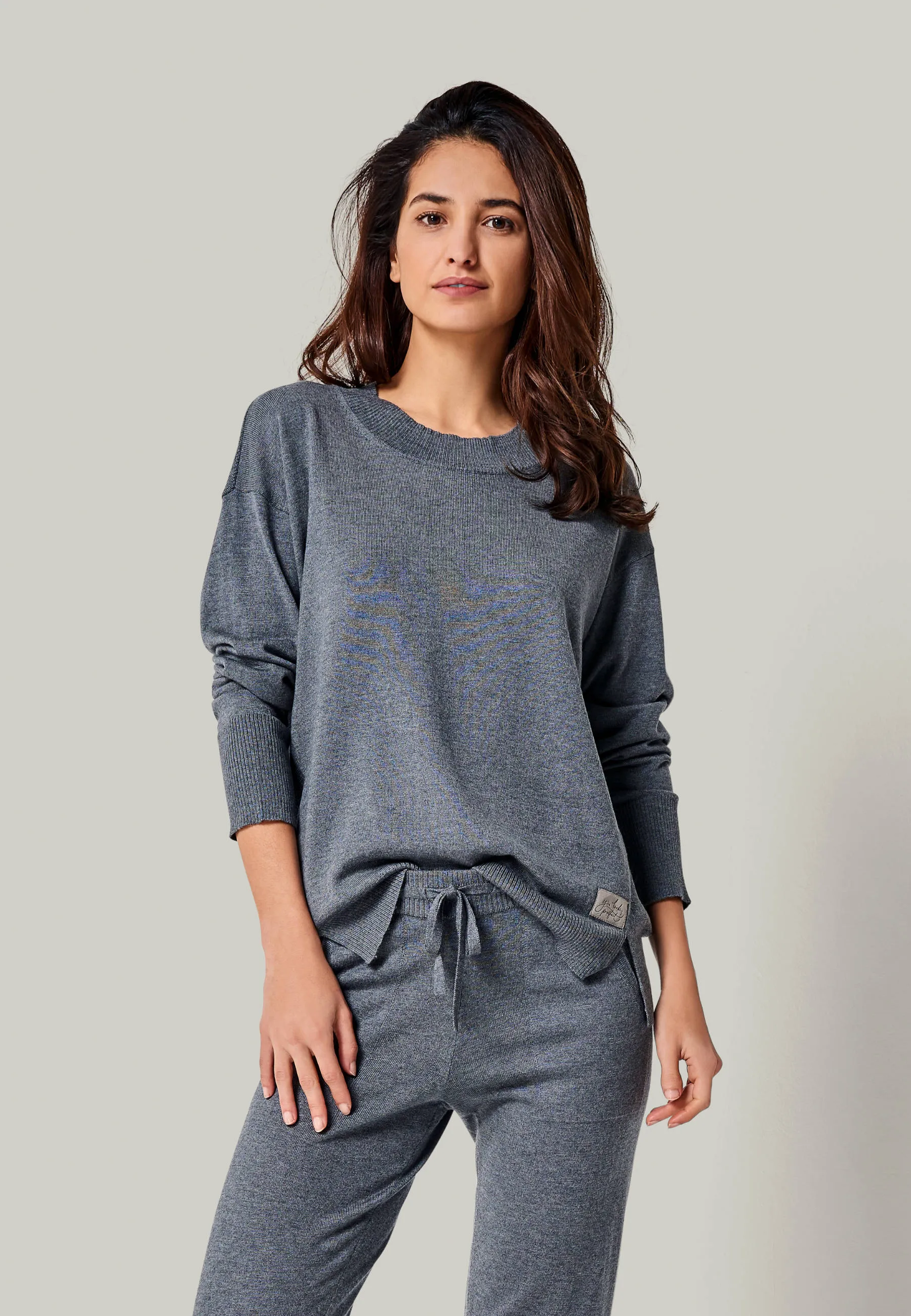 PULLOVER BELLA - Feinstrick Rundhals Pullover