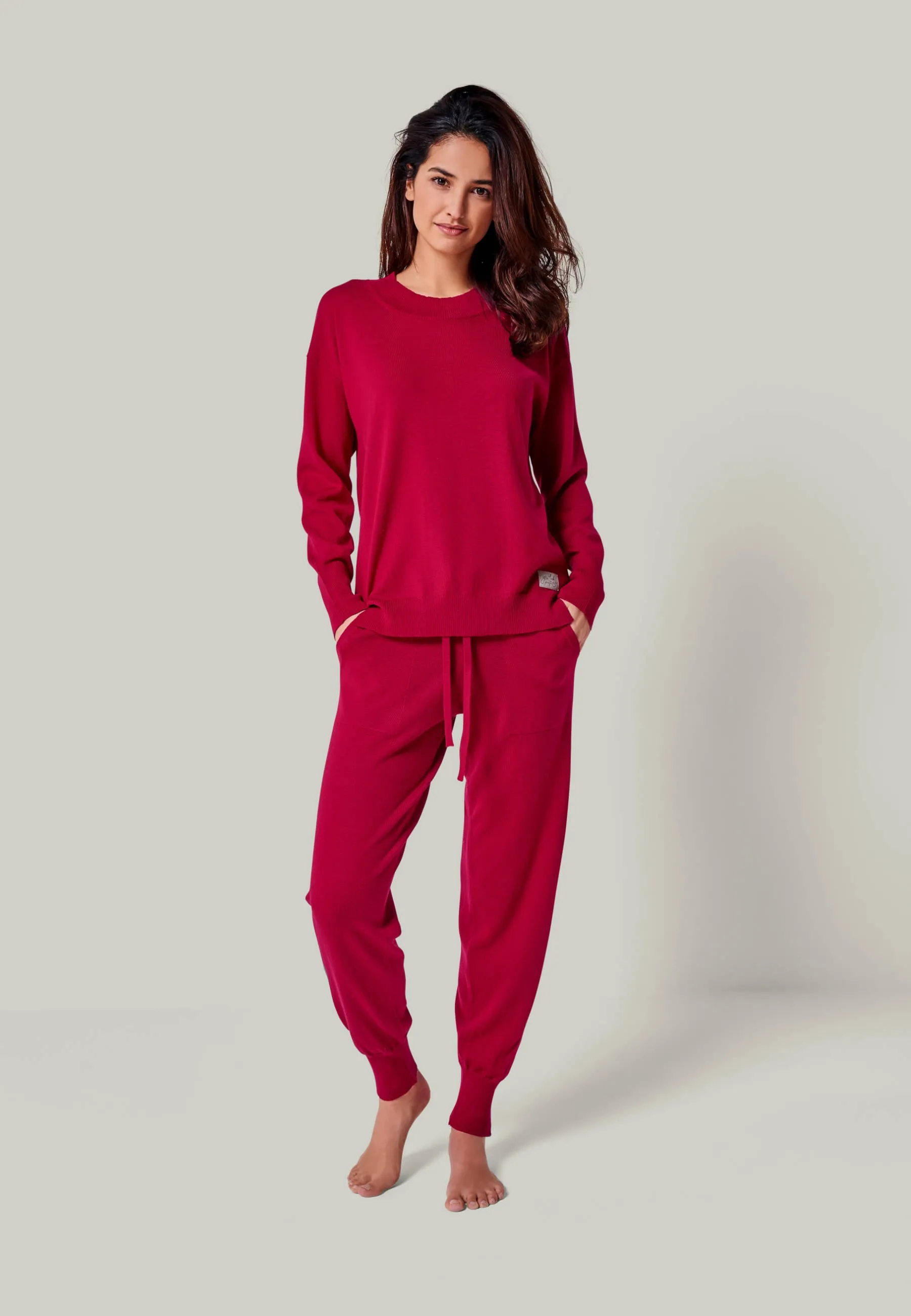 PULLOVER BELLA - Feinstrick Rundhals Pullover