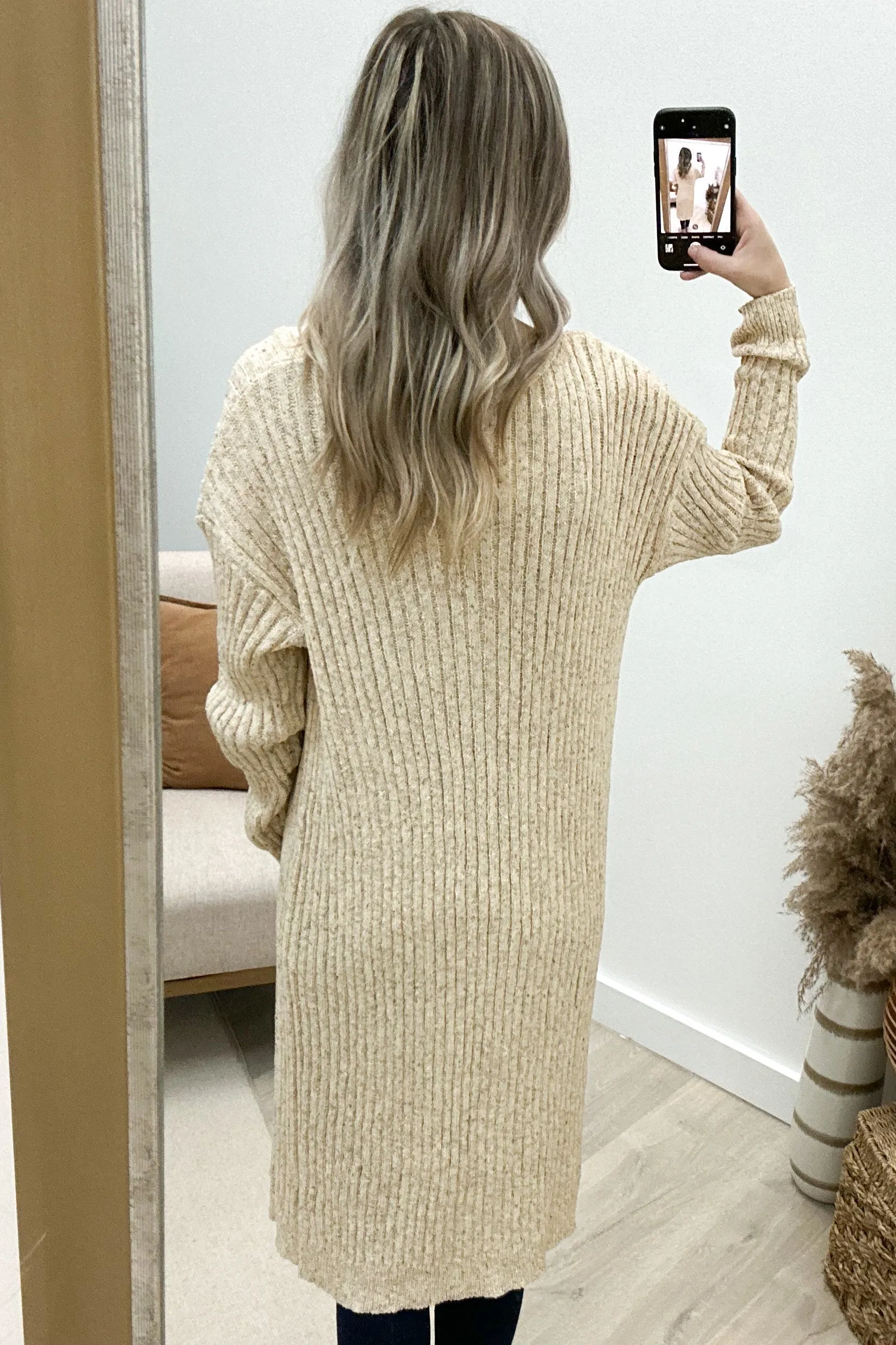 "Fireside Comfort" Cardigan (Oatmeal)