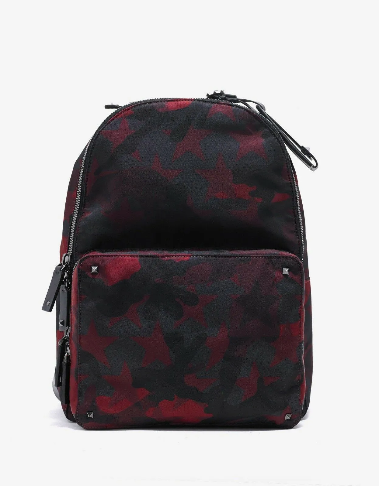 Red & Black Camustars Canvas Backpack