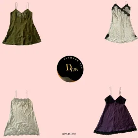 Retro Chic: Y2K Slip Mini Dresses (GRV-10-097)