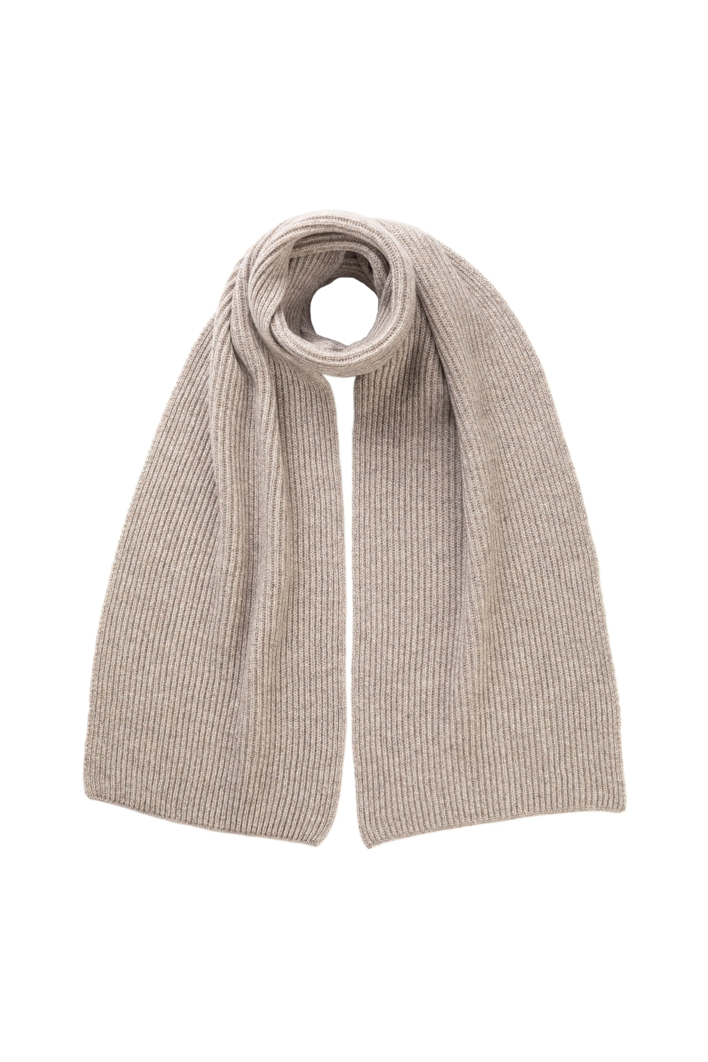 Ribbed Cashmere Scarf