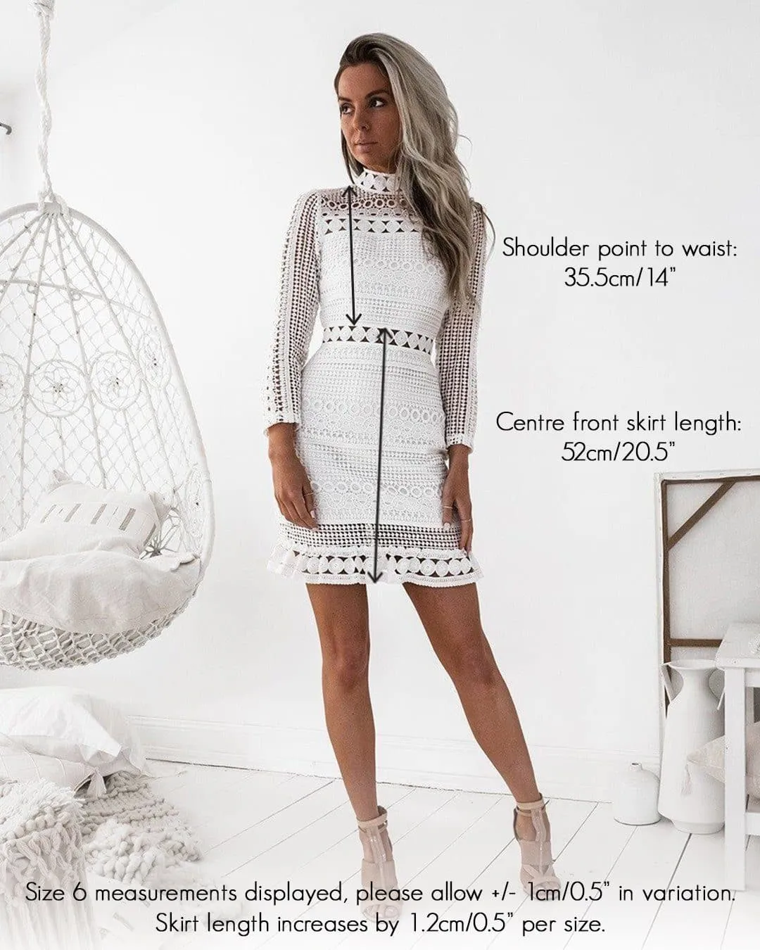 Riverdale Lace Dress - White