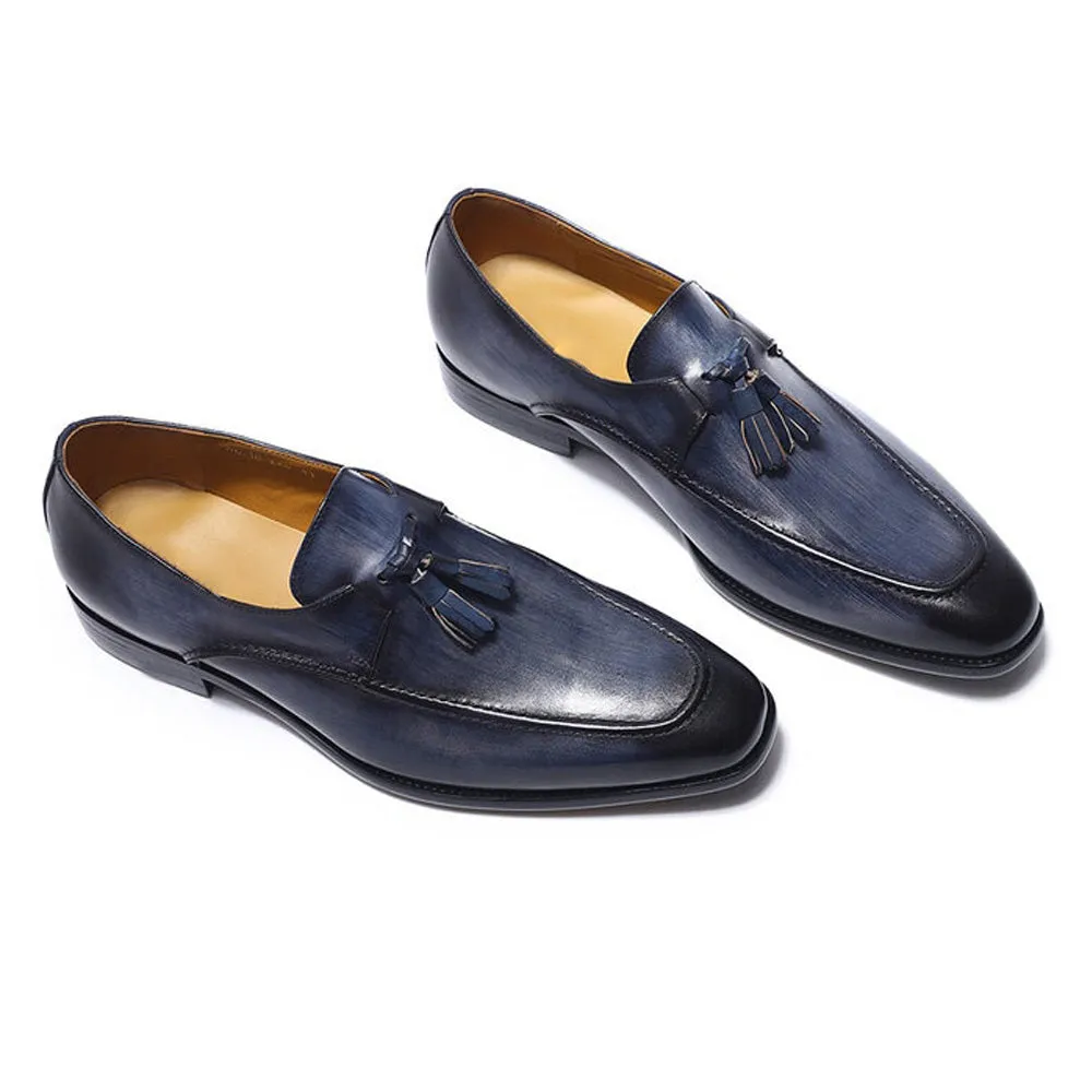 Ryan Navy Blue Tassel Loafer