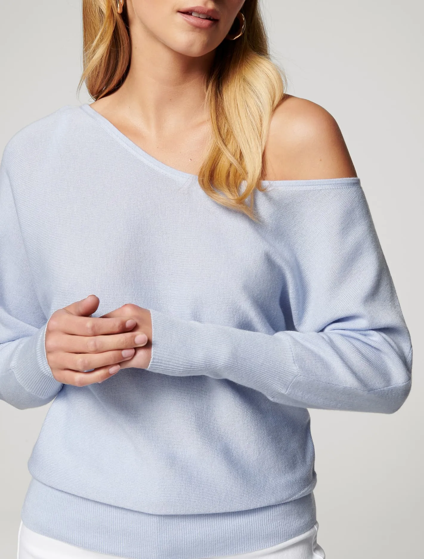 Sadie Off The Shoulder Knit Jumper