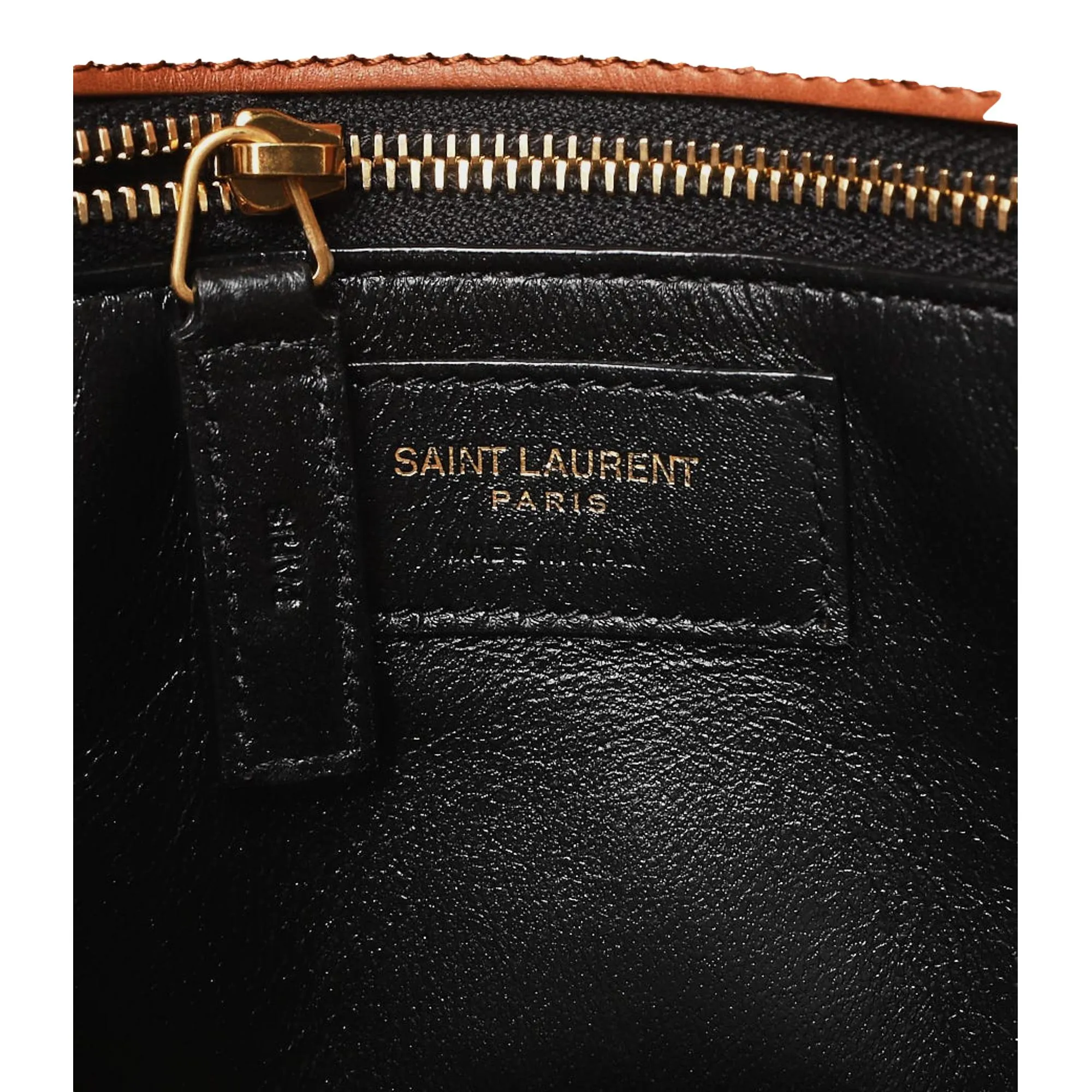 Saint Laurent Sac De Jour Black Canvas and Brown Leather Satchel