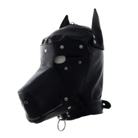 Sinful Bondage Black PVC Dog Mask