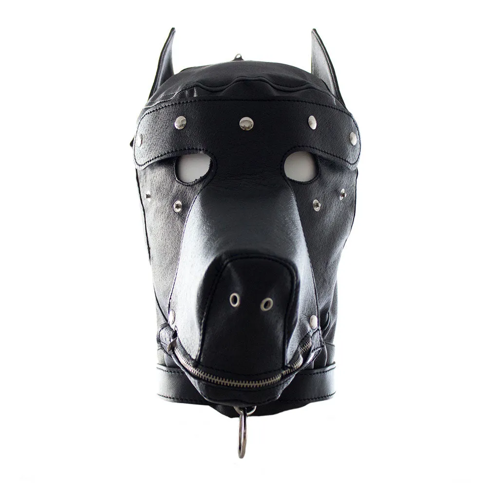 Sinful Bondage Black PVC Dog Mask