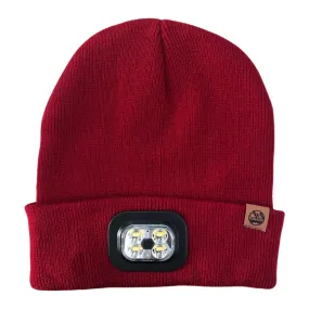 Six Peaks LED Lighted Beanie Hat Wine Red