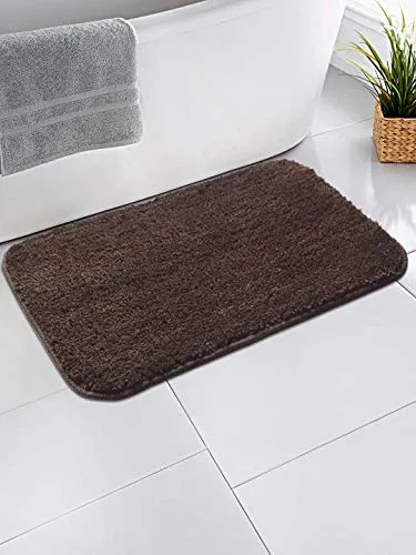 SKIVE Polyester Mats Runner with Anti Skid Backing (Coffee, 40 x 120 & 40 x 60 cm) - Set of 2