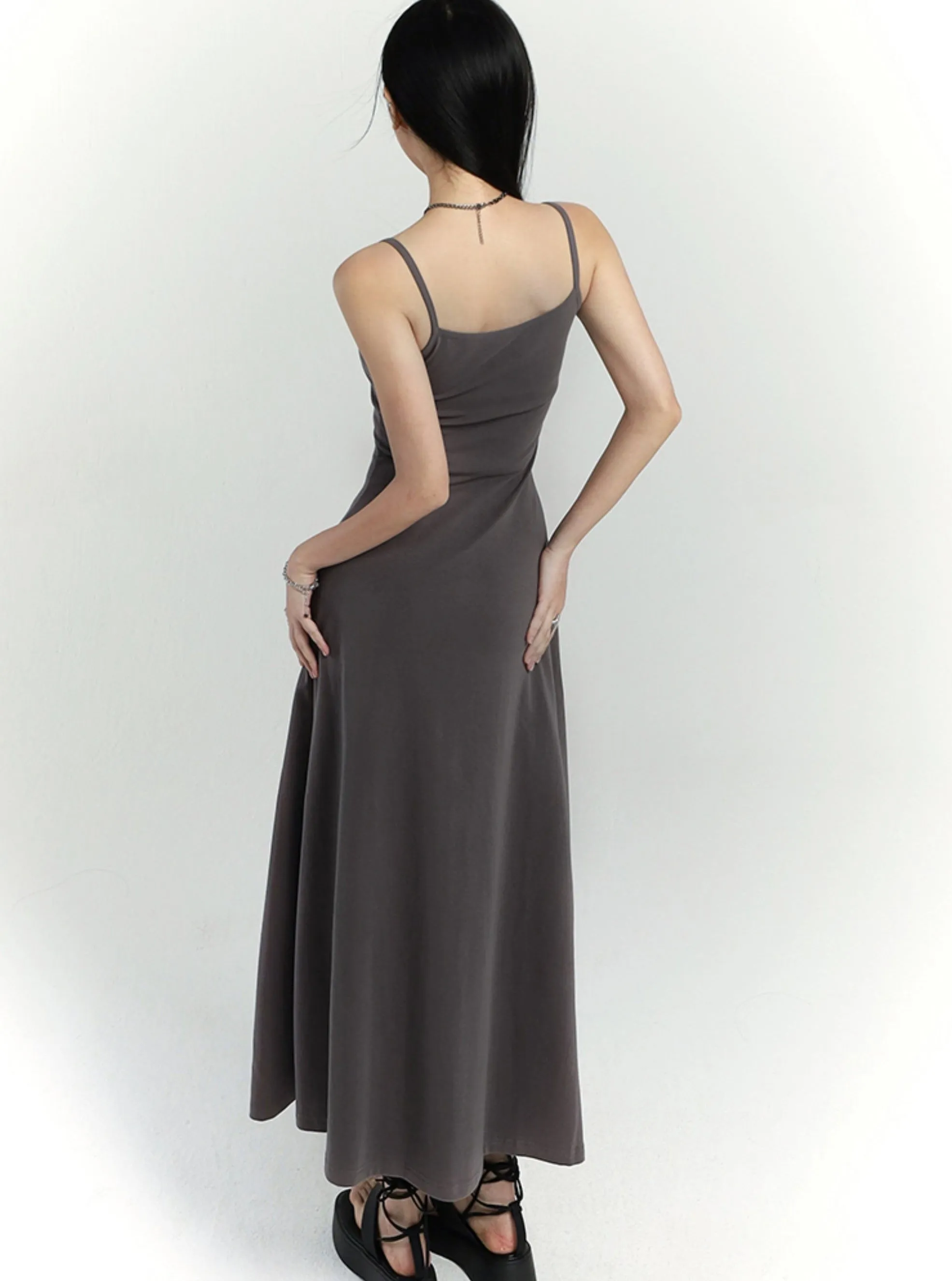 Slim Waist Hip-Covering Slip Dress