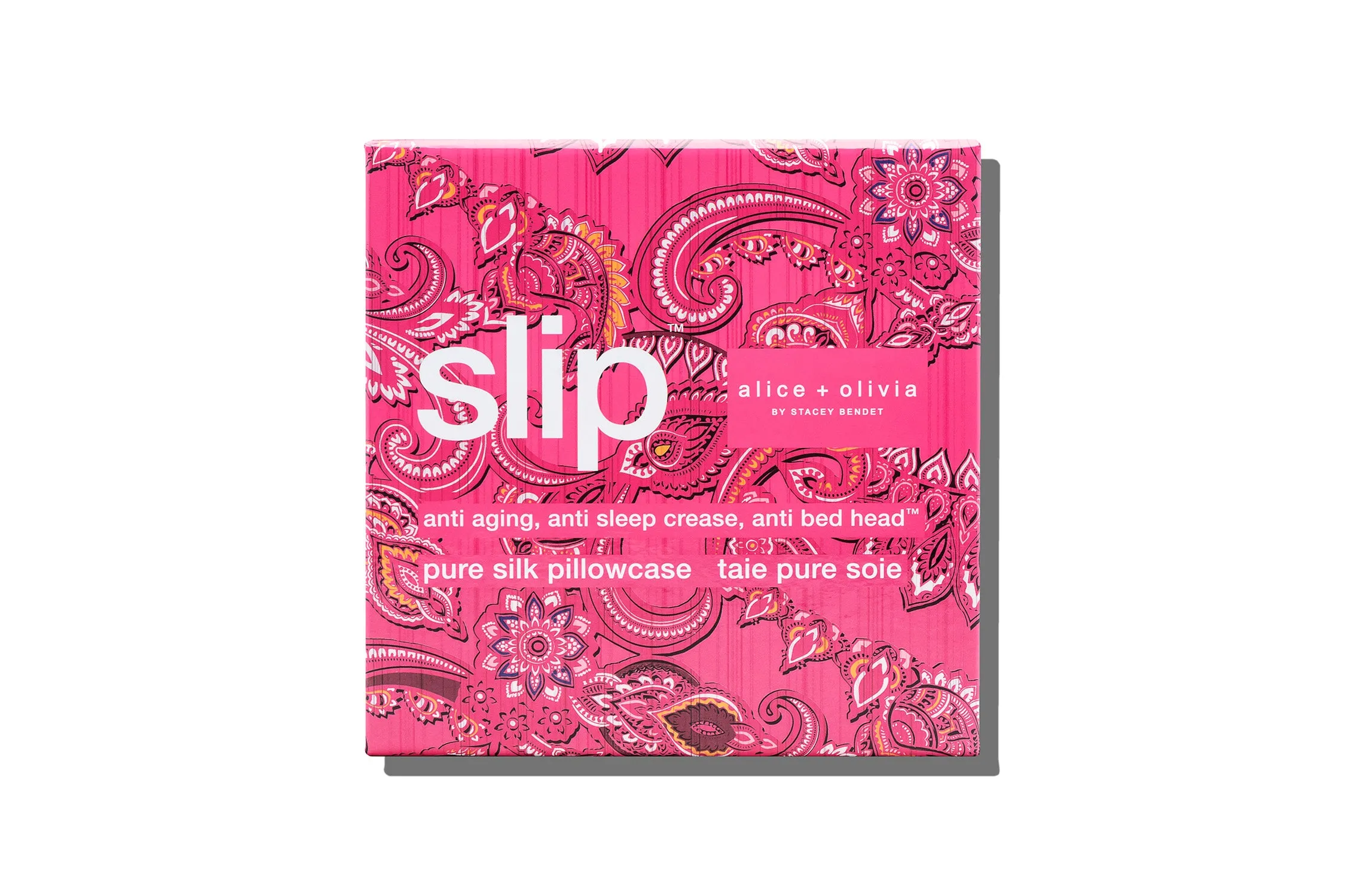 slip x alice   olivia Spring Paisley Euro Zippered Pillowcase