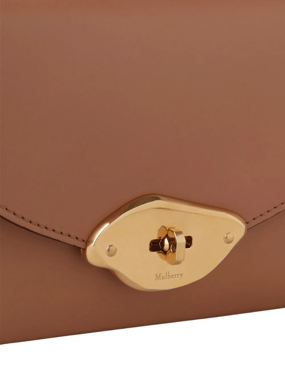 Small Lana Top Handle High Gloss Leather (Sable)