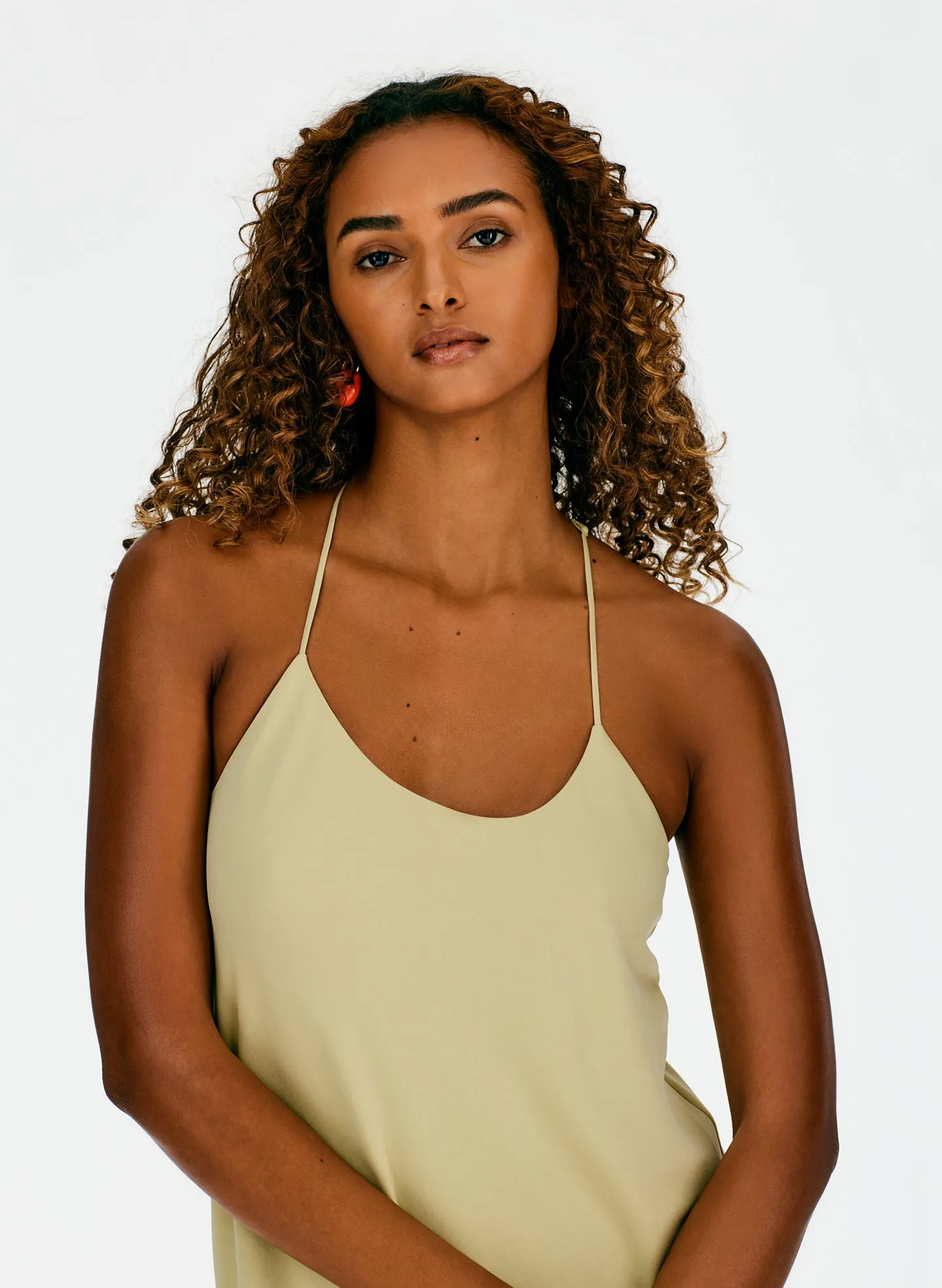 Soft Drape Slip Dress