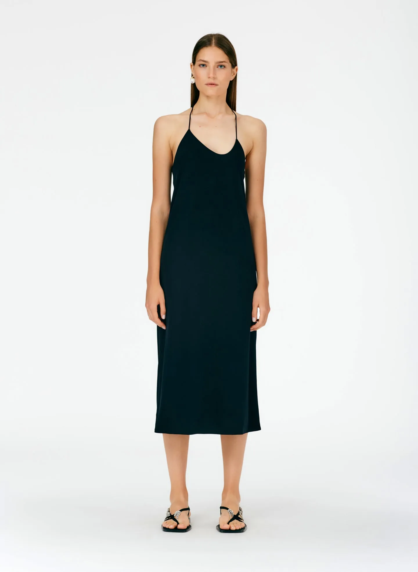 Soft Drape Slip Dress