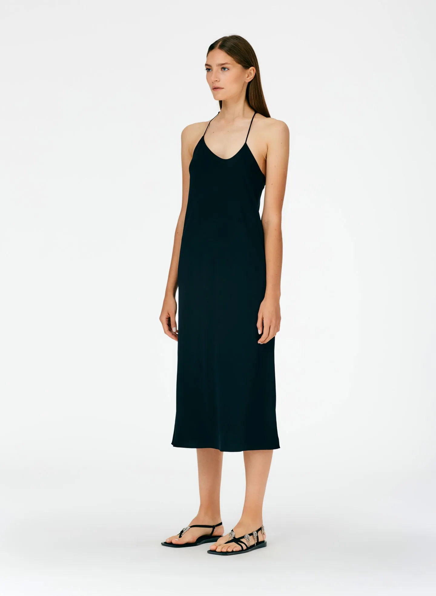 Soft Drape Slip Dress