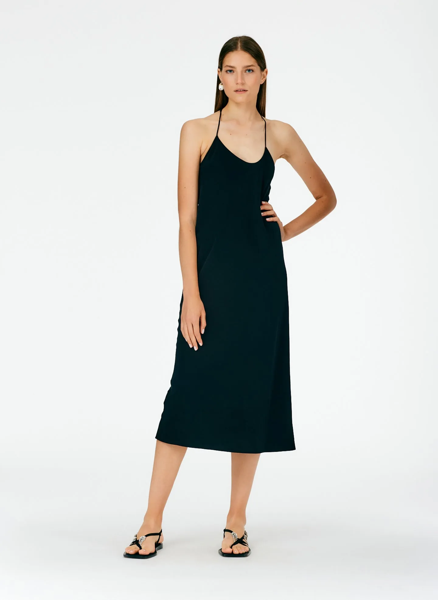 Soft Drape Slip Dress