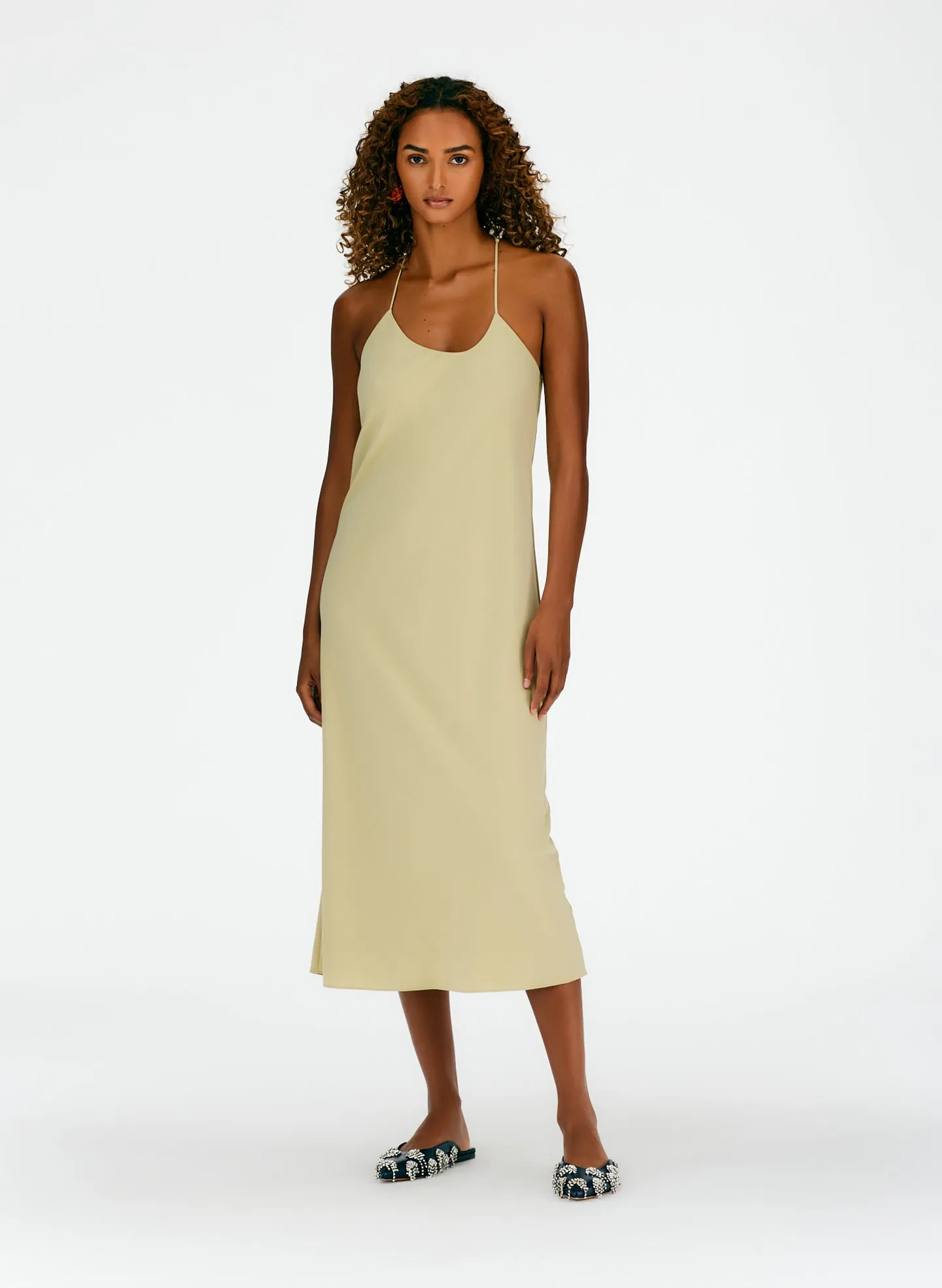 Soft Drape Slip Dress