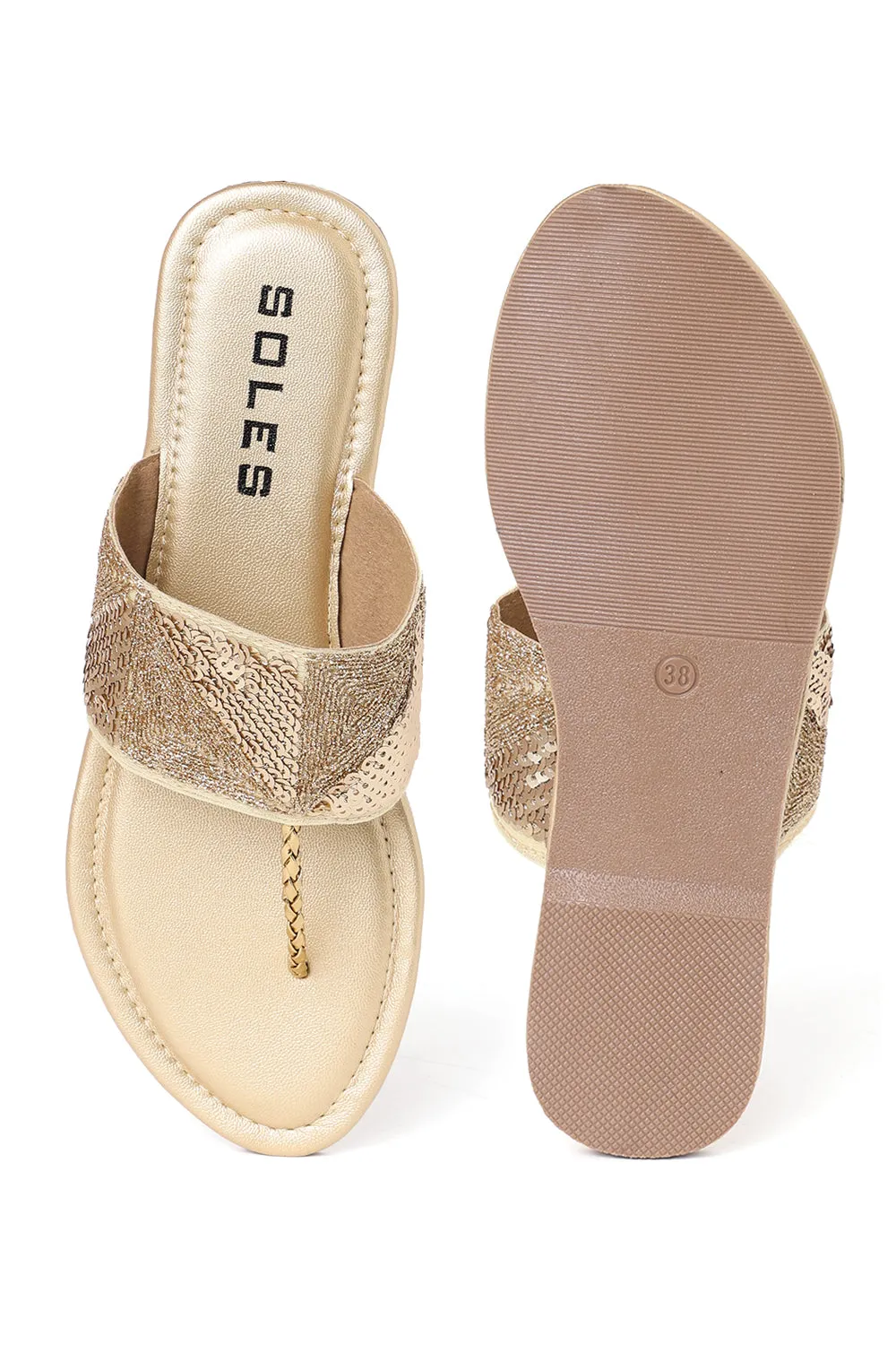 SOLES Threaded Ethnic Flats