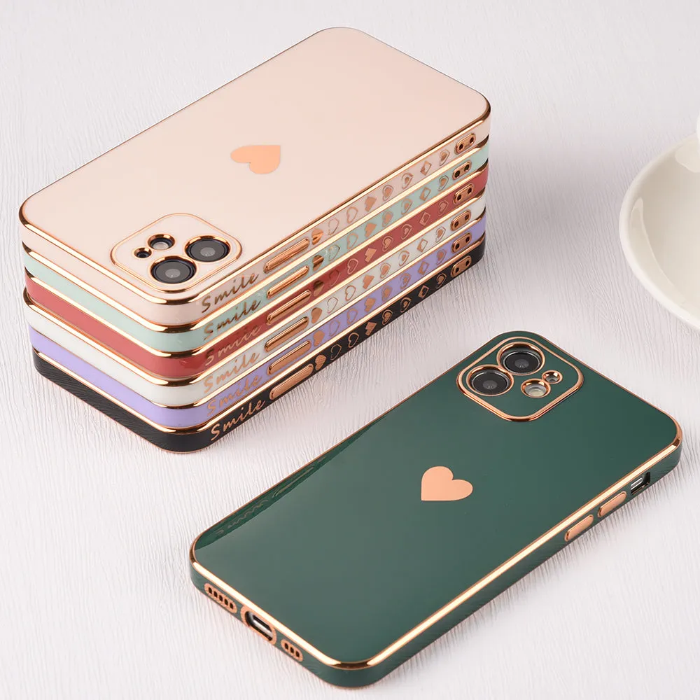 Solid Plating Lens Protection Phone Case For iPhone 12 11 Pro Max X XR XS Max 7 8 6 6s Plus SE 3 2022 13 Pro Max Soft Cover Case