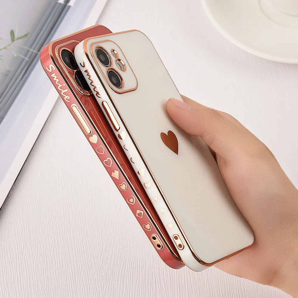 Solid Plating Lens Protection Phone Case For iPhone 12 11 Pro Max X XR XS Max 7 8 6 6s Plus SE 3 2022 13 Pro Max Soft Cover Case